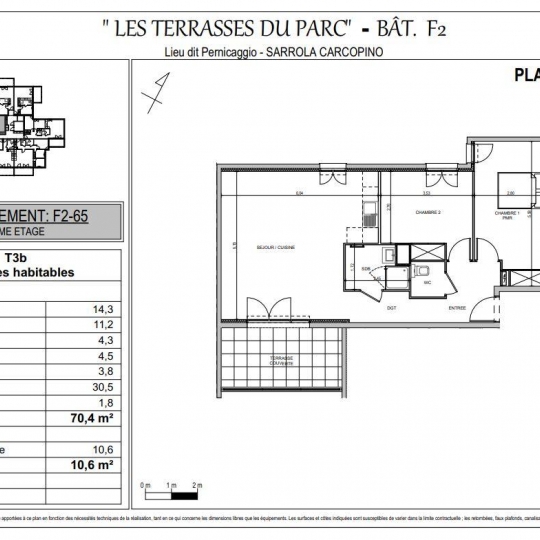  2A IMMOBILIER : Appartement | SARROLA-CARCOPINO (20167) | 70 m2 | 236 000 € 