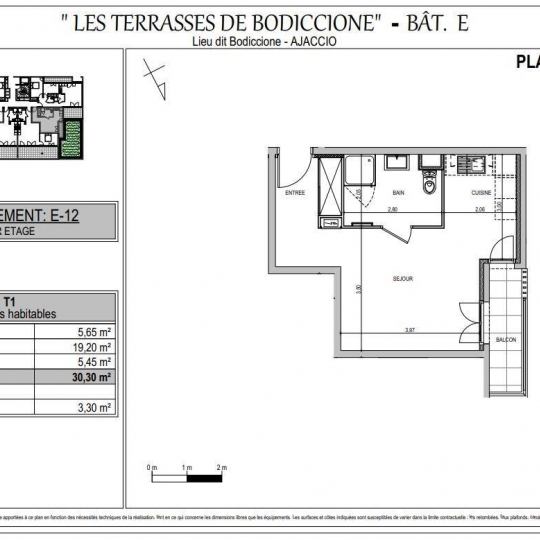  2A IMMOBILIER : Appartement | AJACCIO (20090) | 30 m2 | 121 000 € 