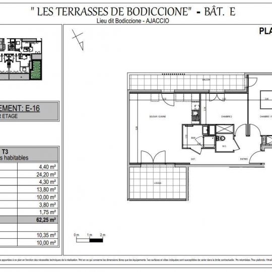  2A IMMOBILIER : Appartement | AJACCIO (20090) | 62 m2 | 211 000 € 