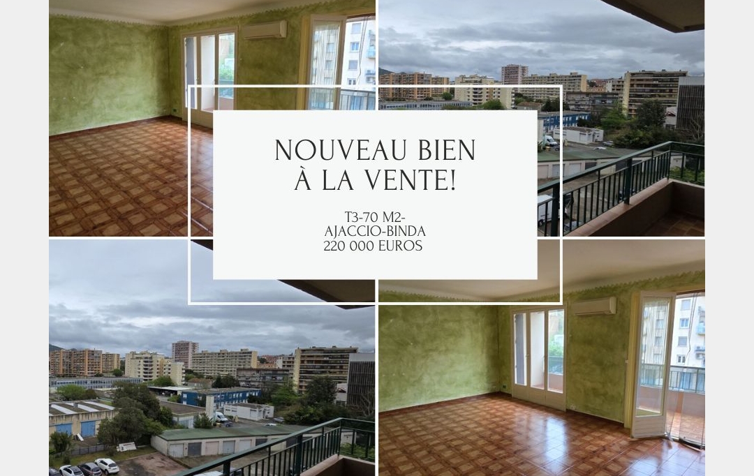 2A IMMOBILIER : Appartement | AJACCIO (20000) | 70 m2 | 220 000 &euro; 