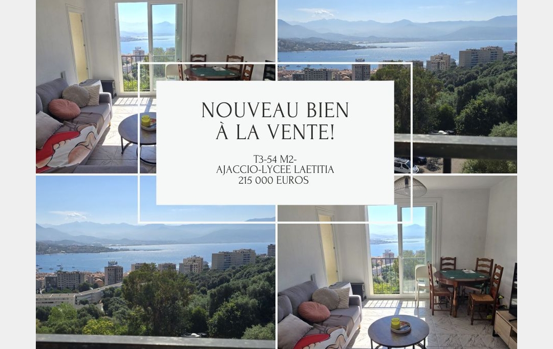 2A IMMOBILIER : Appartement | AJACCIO (20000) | 54 m2 | 215 000 &euro; 