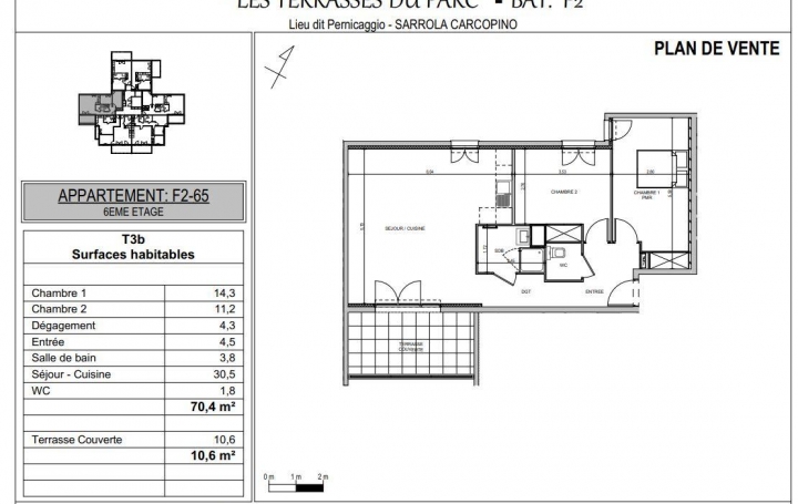 2A IMMOBILIER : Appartement | SARROLA-CARCOPINO (20167) | 70 m2 | 236 000 € 