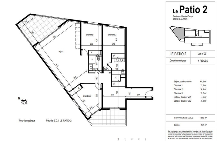 2A IMMOBILIER : Appartement | AJACCIO (20090) | 123 m2 | 495 000 € 