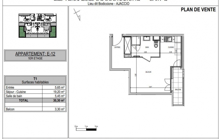 2A IMMOBILIER : Appartement | AJACCIO (20090) | 30 m2 | 121 000 € 